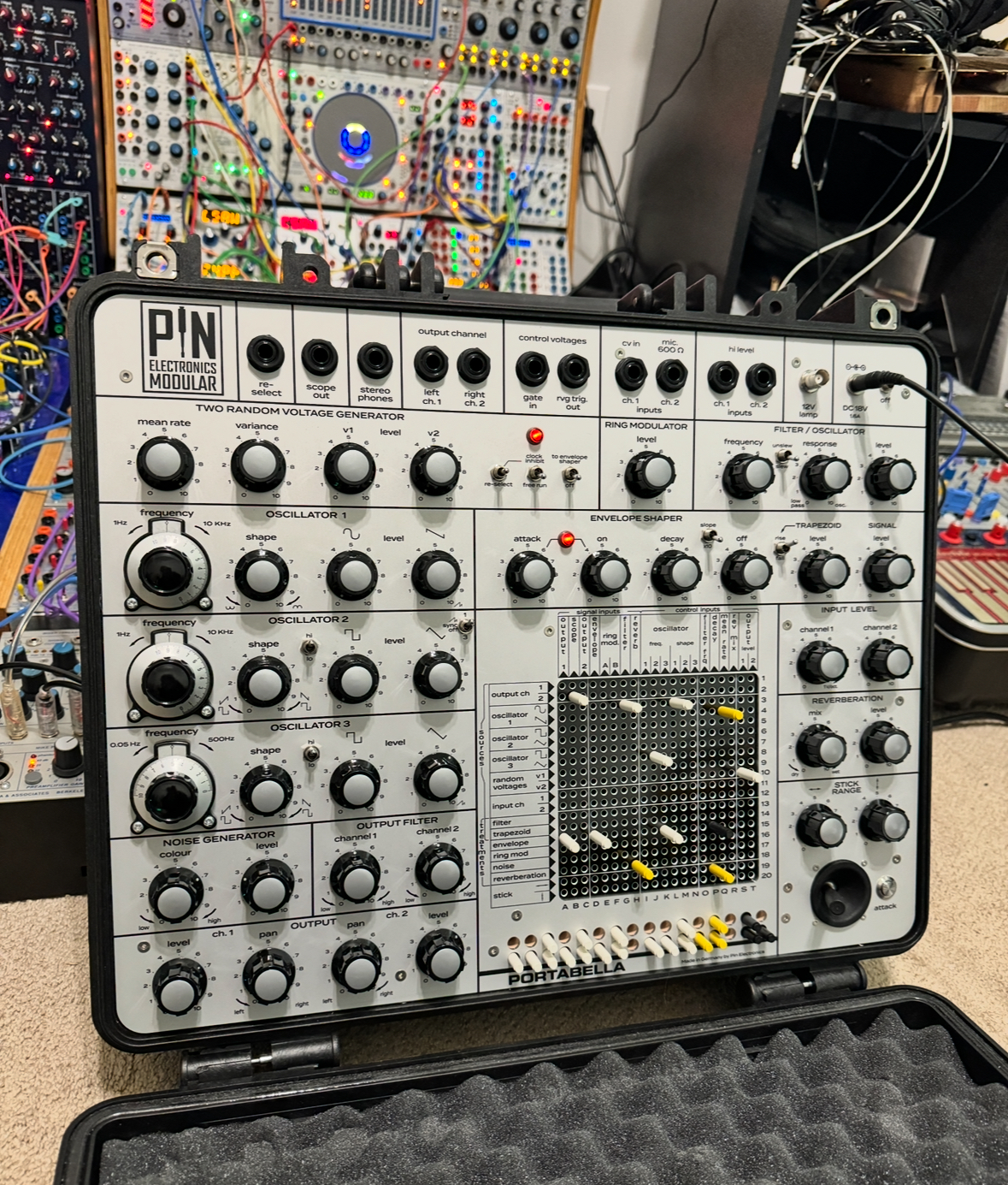Detail of Richard Devine’s studio setup.