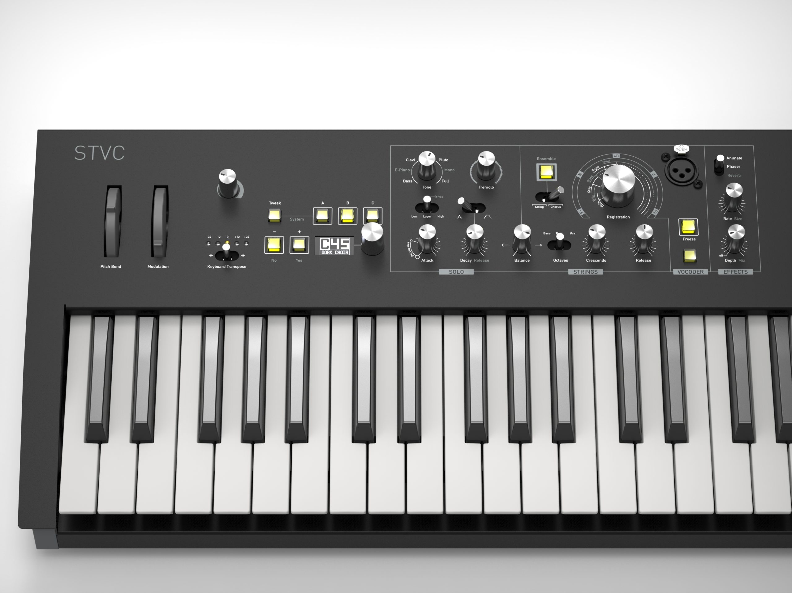 Waldorf STVC (String synthesizer with Vocoder).